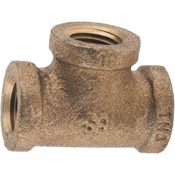 Merit Brass Brass Pipe 90 ° Elbow: 1/4" Fitting, Threaded, FNPT x FNPT, Class 125 - X101-04