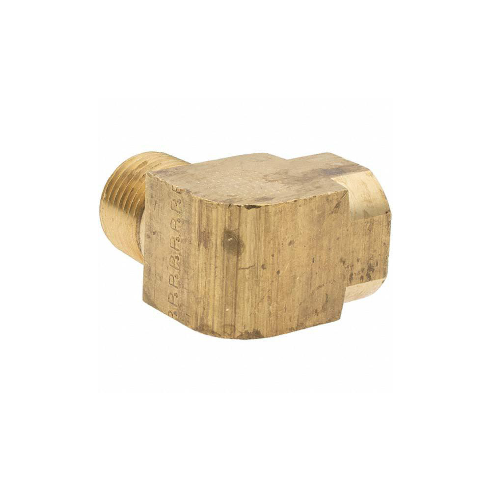 Parker Industrial Pipe 90 ° Street Elbow: 1/2" Female Thread, 1/2" Male Thread, MNPTF x FNPTF - PF-00099