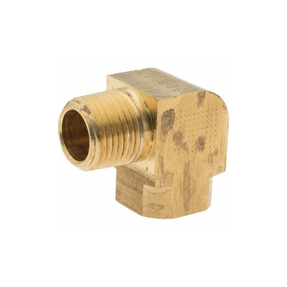 Parker Industrial Pipe 90 ° Street Elbow: 1/2" Female Thread, 1/2" Male Thread, MNPTF x FNPTF - PF-00099