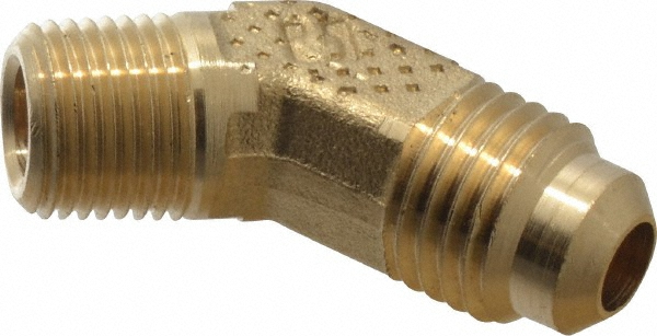Parker Brass Flared Tube Inverted Male: 3/16" OD, 1/8-27 Thread - 48IFHD-3-2
