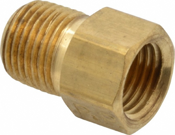 Parker Brass Flared Tube Inverted Male: 3/16" OD, 1/8-27 Thread - 48IFHD-3-2