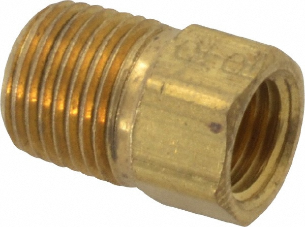 Parker Brass Flared Tube Inverted Male: 3/16" OD, 1/8-27 Thread - 48IFHD-3-2