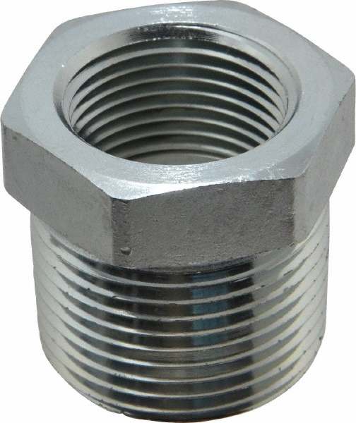 Eaton Industrial Pipe Bushing: 3/8" Female Thread, 1/2" Male Thread, MNPT x FNPT - 2081-8-6S