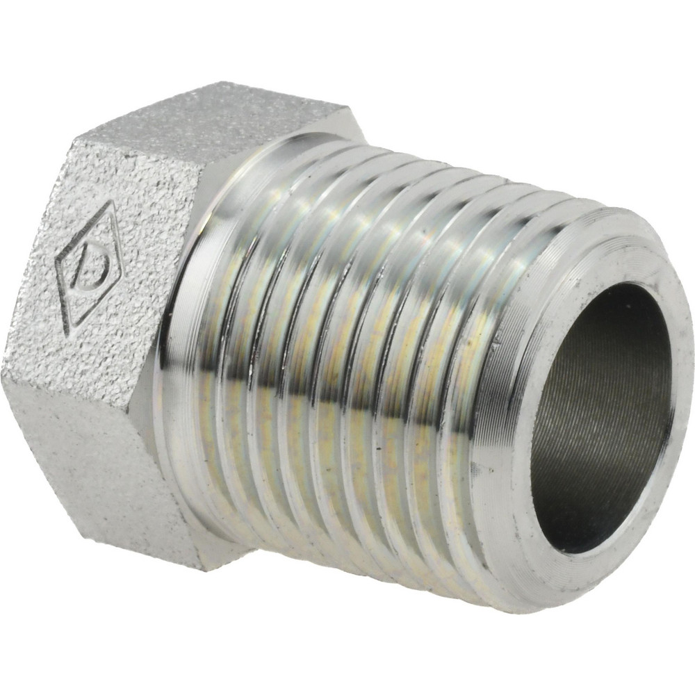 Eaton Industrial Pipe Bushing: 3/8" Female Thread, 1/2" Male Thread, MNPT x FNPT - 2081-8-6S
