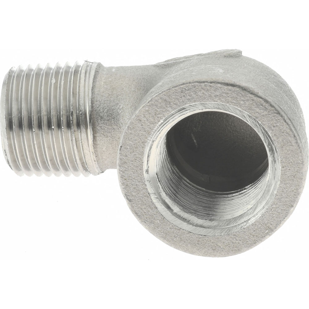 Merit Brass Pipe 90 deg Street Elbow: 3/8", 304 Stainless Steel - K403-06