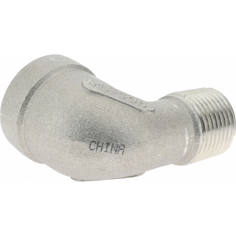 Merit Brass Pipe 90 deg Street Elbow: 3/8", 304 Stainless Steel - K403-06