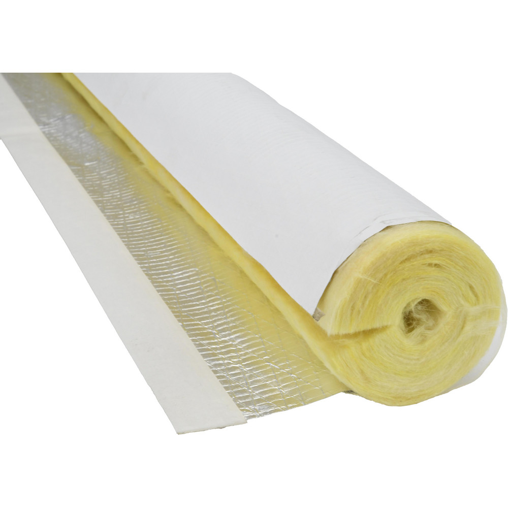 Made in USA 1" Thick x 4" Pipe x 3' Long, Fiberglass Rigid Pipe Insulation - FIPC04010UJ