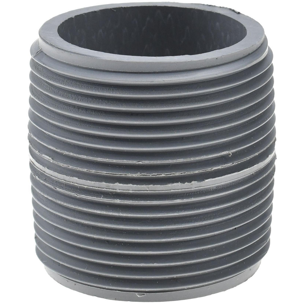 Value Collection 1-1/4" Pipe, 1-5/8" Long CPVC Threaded Plastic Pipe Nipple - 885-005C
