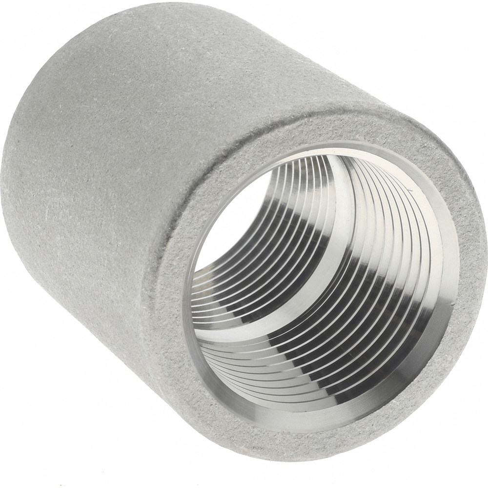 Merit Brass Pipe Coupling: 3/4", 304 Stainless Steel - K411-12