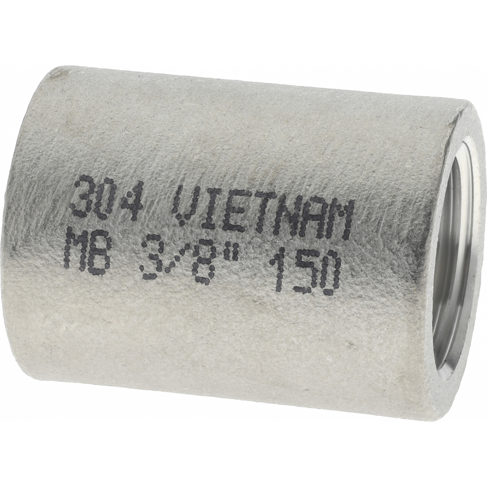 Merit Brass Pipe Coupling: 3/4", 304 Stainless Steel - K411-12