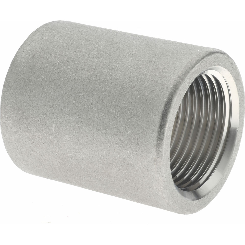 Merit Brass Pipe Coupling: 3/4", 304 Stainless Steel - K411-12