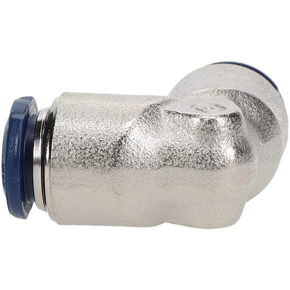 PRO-SOURCE Push-to-Connect Tube x Tube Fitting: Union Elbow, 3/8" OD - 2555903865PRO