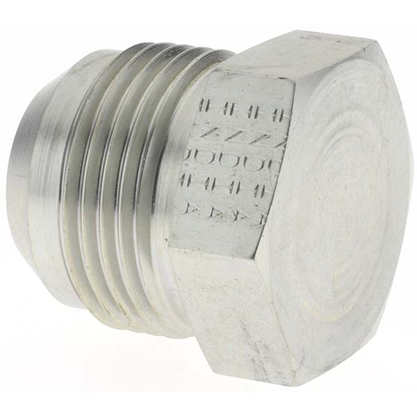 Parker Steel Flared Tube Plug: 7/8" OD, 37 deg Flared Angle - 712230