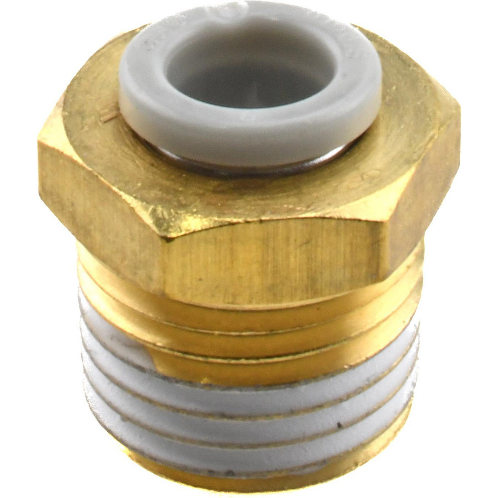 SMC PNEUMATICS Push-to-Connect Push-to-Connect Fitting: Connector, BSPT, 6.00 mm OD - KQ2H06-02AS