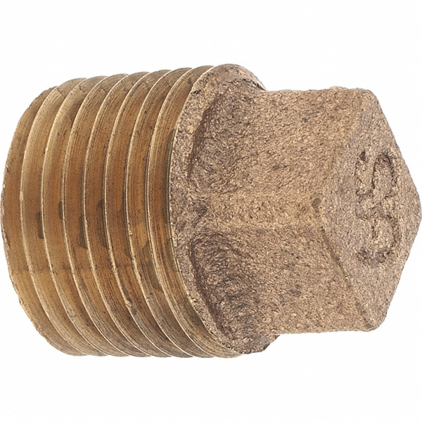 Parker Industrial Pipe Square Head Plug: 3/4" Male Thread, MNPTF - 211P-12