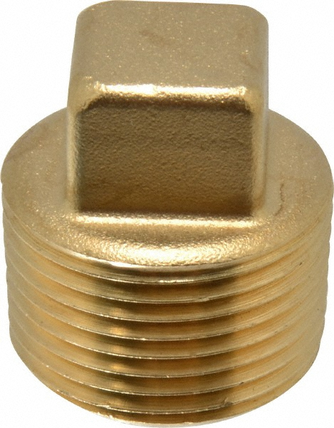 Parker Industrial Pipe Square Head Plug: 3/4" Male Thread, MNPTF - 211P-12