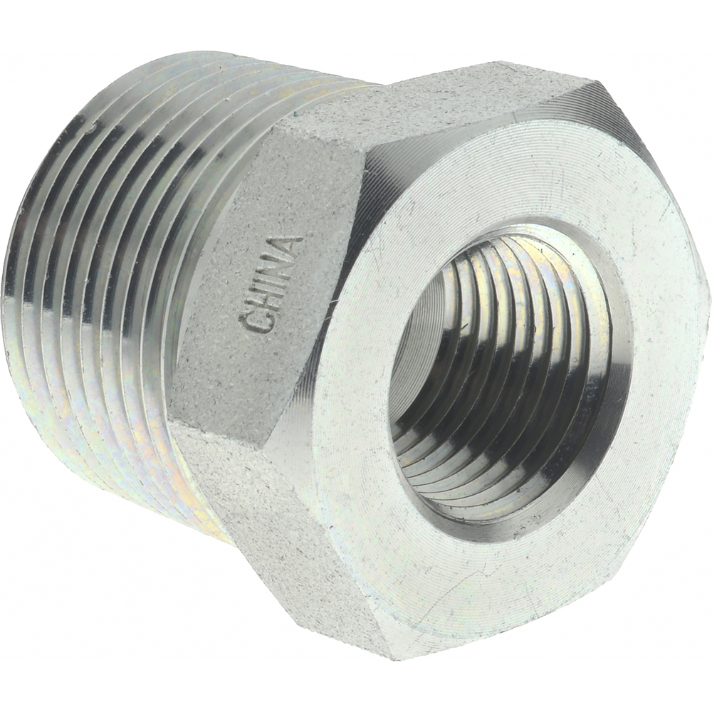 Parker Industrial Pipe Bushing: 1/2" Female Thread, 3/4" Male Thread, MNPTF x FNPTF - 3/4 X 1/2 PTR-S