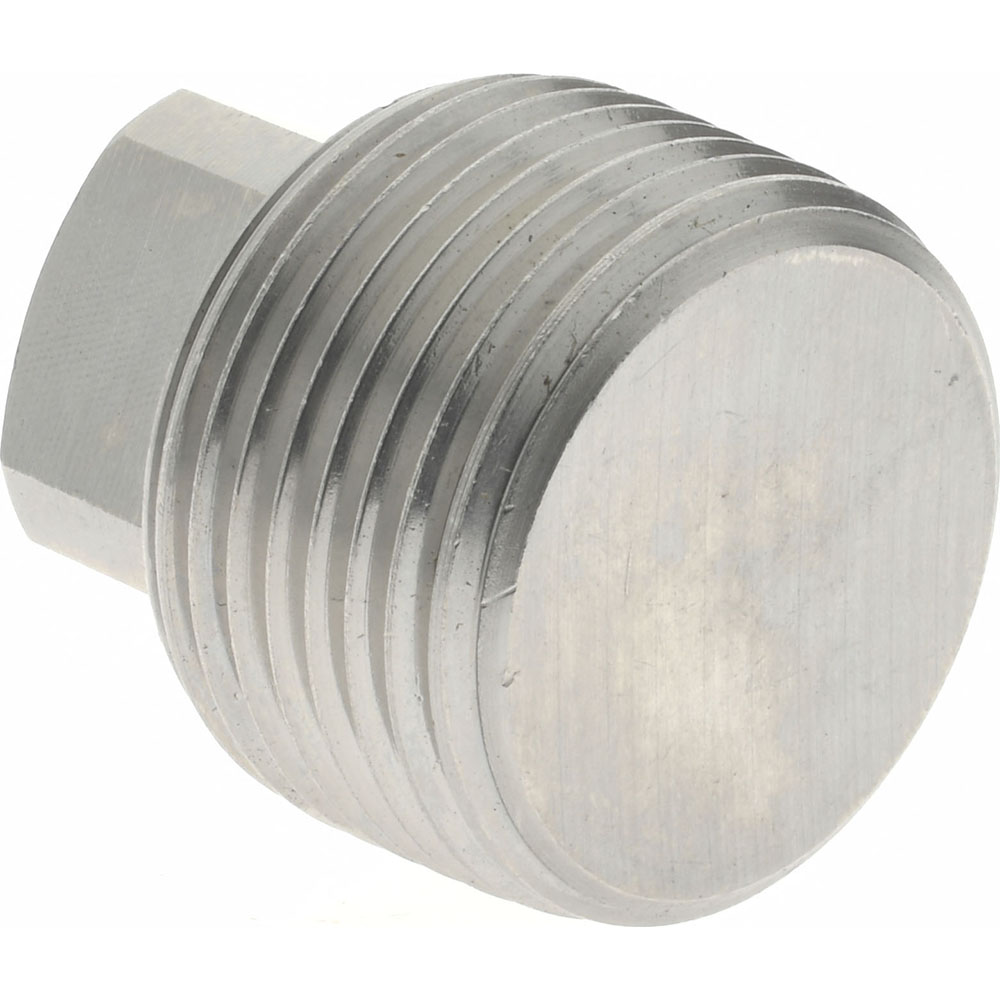 Merit Brass Pipe Square Head Plug: 3/4", 316 & 316L Stainless Steel - 3617D-12
