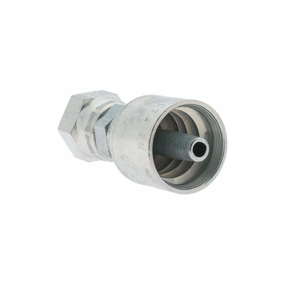 Parker Hydraulic Hose Female Swivel Fitting: 0.25" ID, 4 mm, 1/4" - KP46916