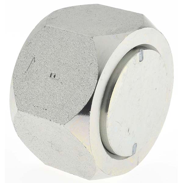 Parker Steel Flared Tube Cap: 1-1/2" OD, 37 deg Flared Angle - BD-24 FNTX-S-1