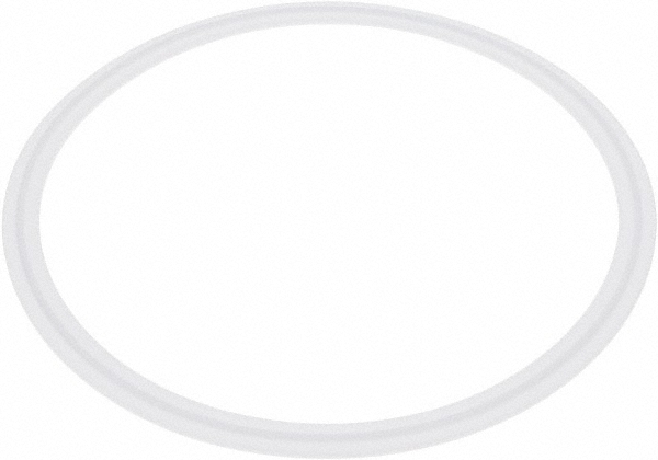 VNE Sanitary Tube Gasket: Polytetrafluroethylene, 1-1/2" OD - EG40T1.5