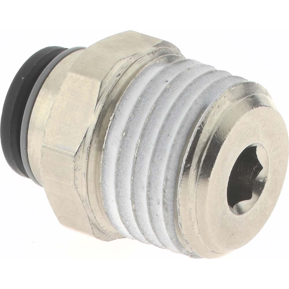 Legris Push-to-Connect Tube x Male BSPT Fitting: Connector, BSPT, 6.00 mm OD - 3175 06 13
