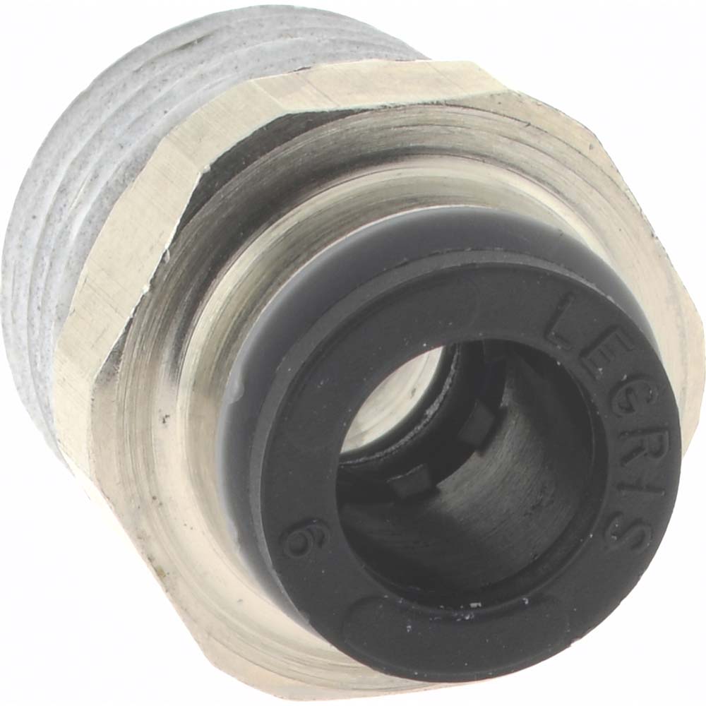 Legris Push-to-Connect Tube x Male BSPT Fitting: Connector, BSPT, 6.00 mm OD - 3175 06 13