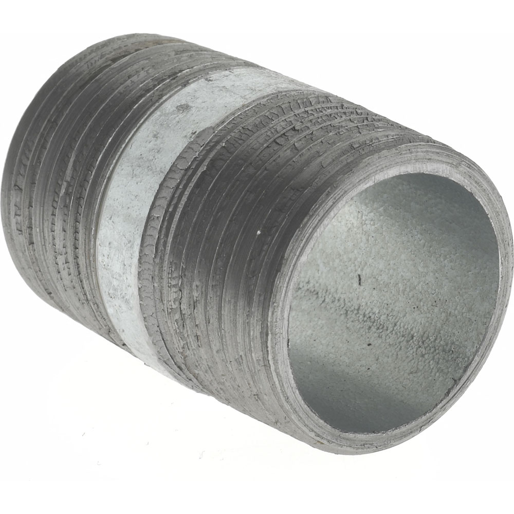 Value Collection Galvanized Pipe Nipple: 3/4", 1-1/2" Long, Schedule 40, Steel - NG05015