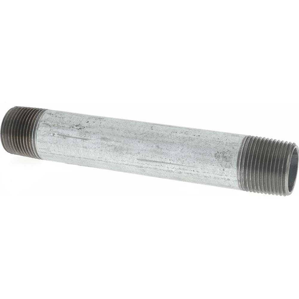 Value Collection Galvanized Pipe Nipple: 3/4", 1-1/2" Long, Schedule 40, Steel - NG05015