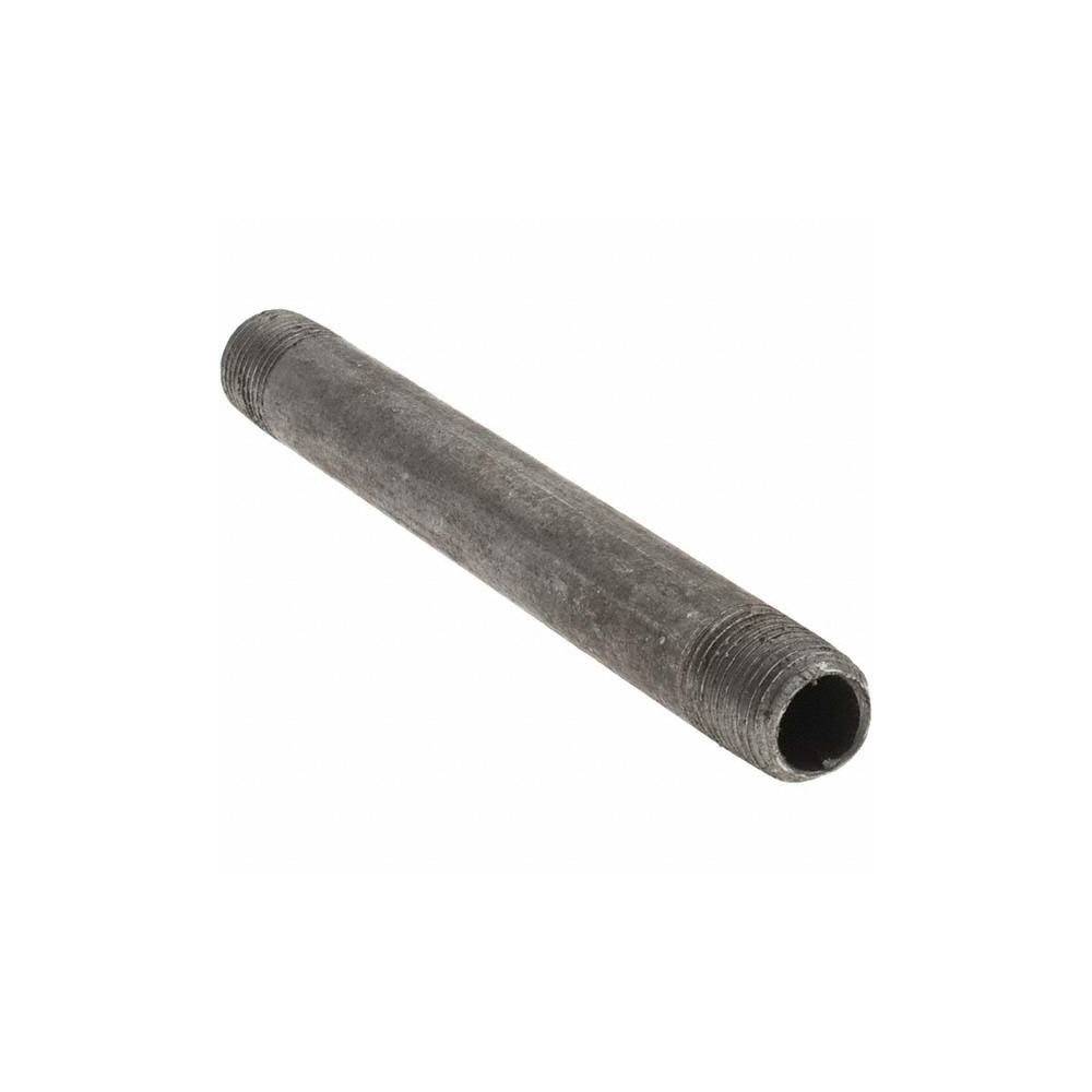 Value Collection Black Pipe Nipple: 1/8" Dia x 3-1/2" Long, Schedule 40 - 13411