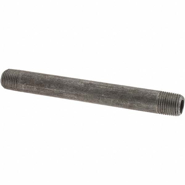 Value Collection Black Pipe Nipple: 1/8" Dia x 3-1/2" Long, Schedule 40 - 13411