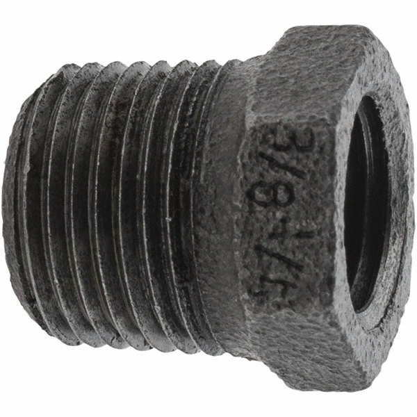Value Collection Black Pipe Nipple: 1/8" Dia x 3-1/2" Long, Schedule 40 - 13411