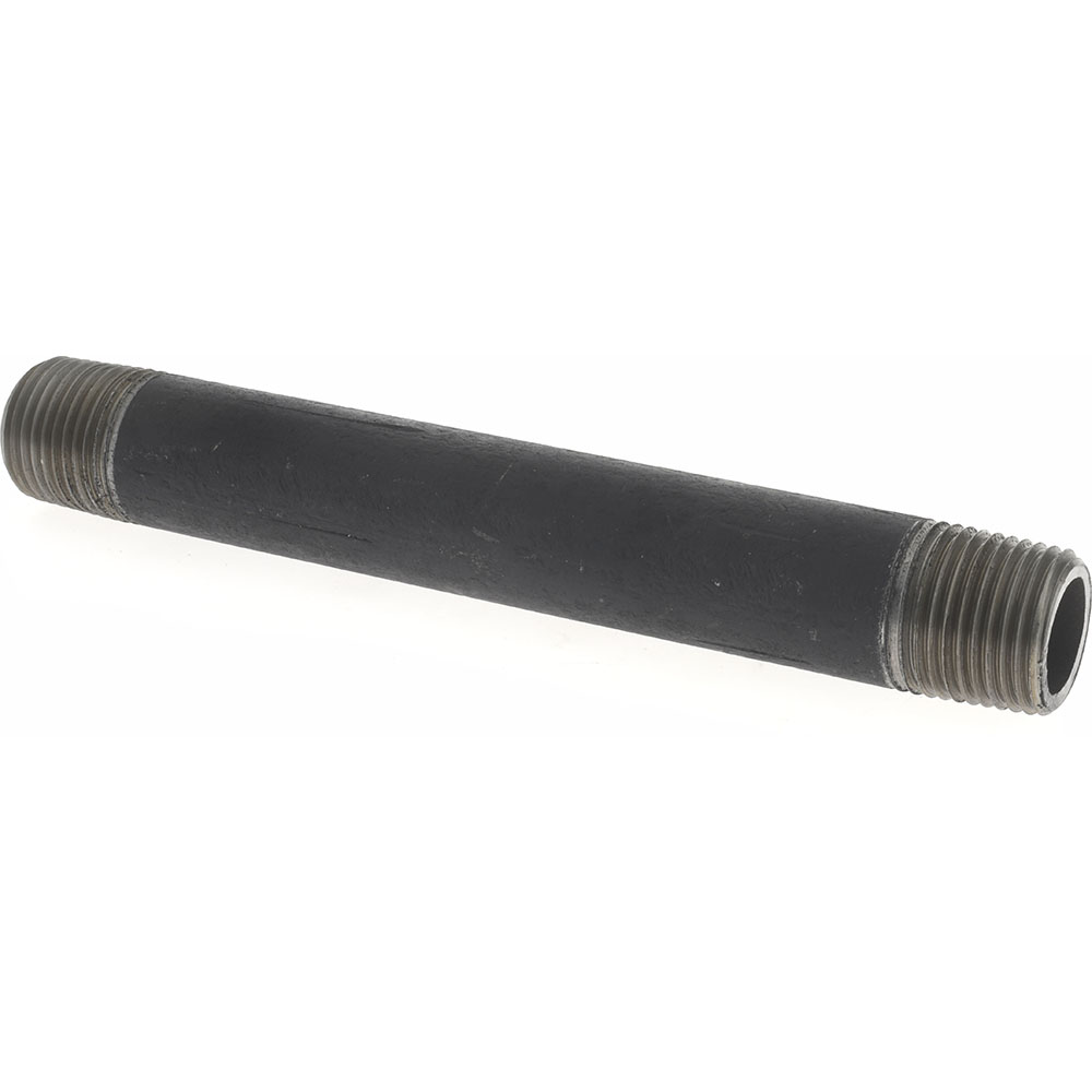 Value Collection Black Pipe Nipple: 3/8" Dia, Schedule 80 - 582-001XSBC