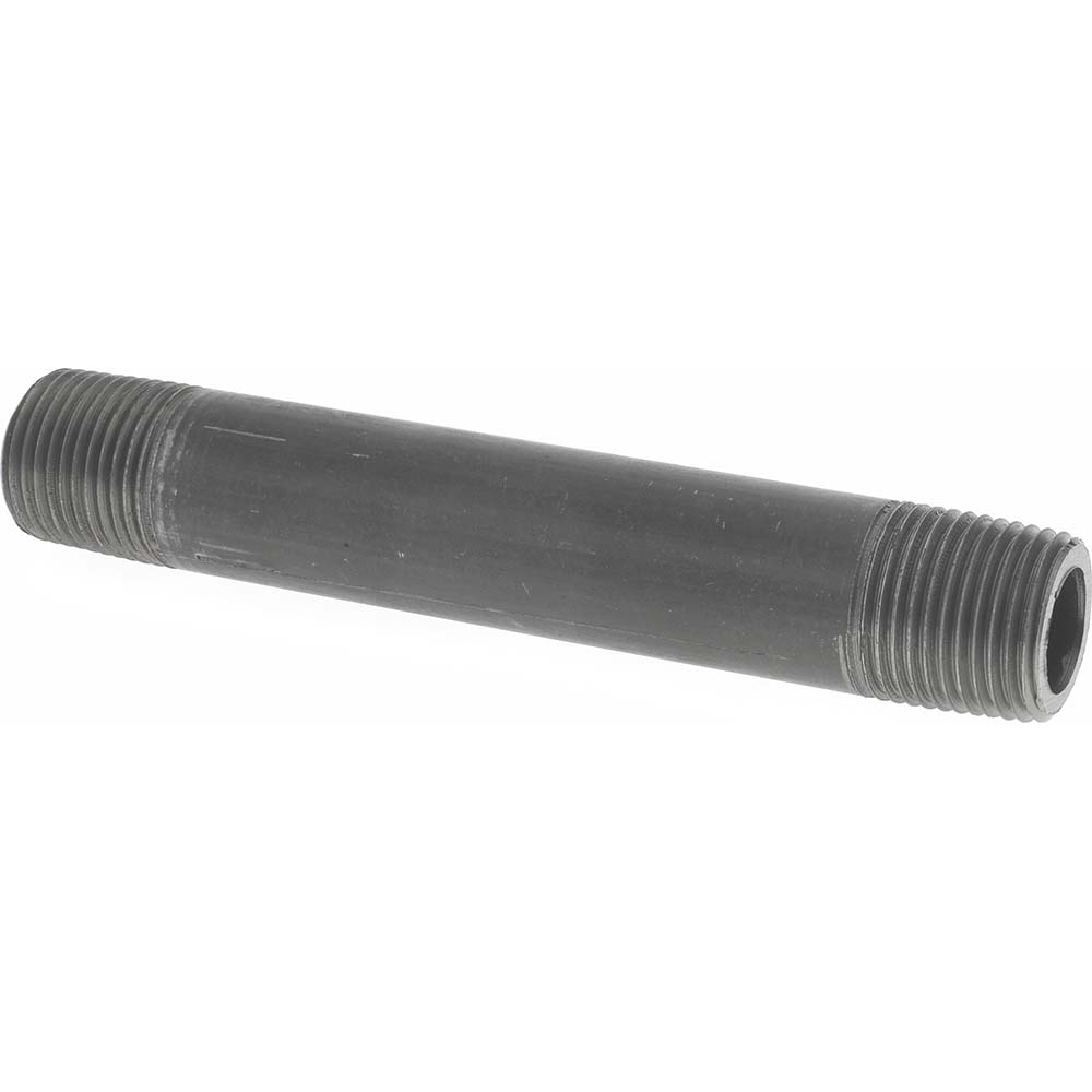 Value Collection Black Pipe Nipple: 3/8" Dia, Schedule 80 - 582-001XSBC