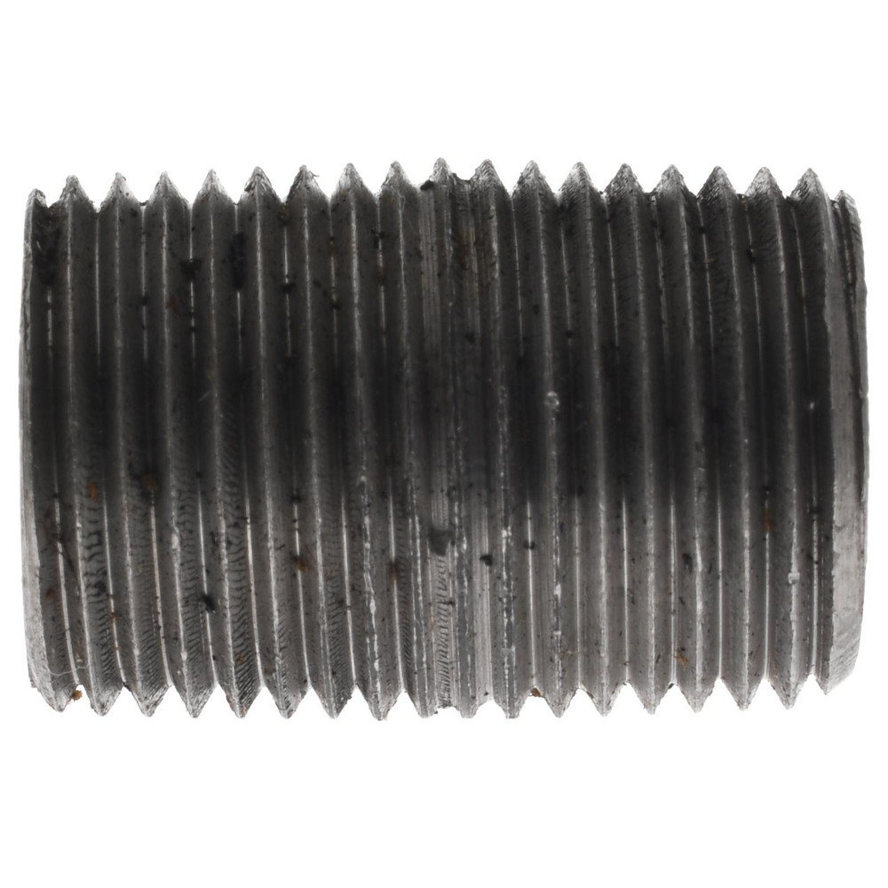Value Collection Black Pipe Nipple: 3/8" Dia, Schedule 80 - 582-001XSBC
