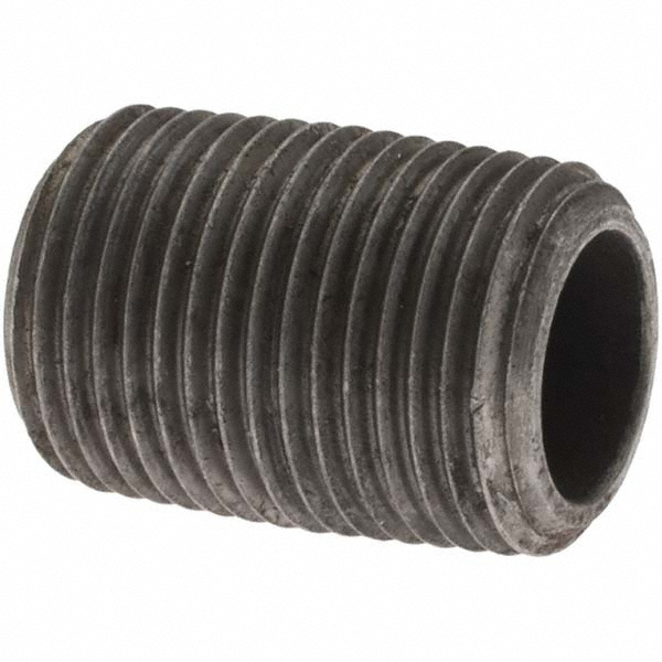 Value Collection Black Pipe Nipple: 3/8" Dia x 4-1/2" Long, Schedule 40 - MSCNB03045