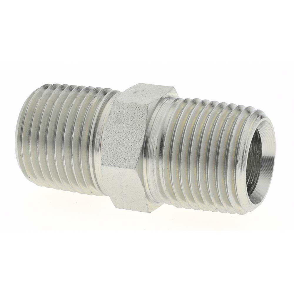 Brennan Industrial Pipe Hex Plug: 1/4 x 1/4" Male Thread, MNPT x MNPT - 16002