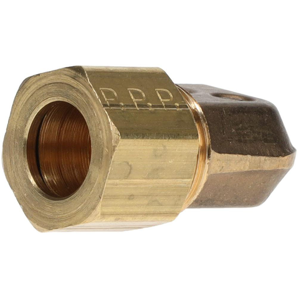 Parker Compression Tube Male Elbow: 1/8-27, 3/8" Tube OD, Compression x MNPTF - 169C-6-2