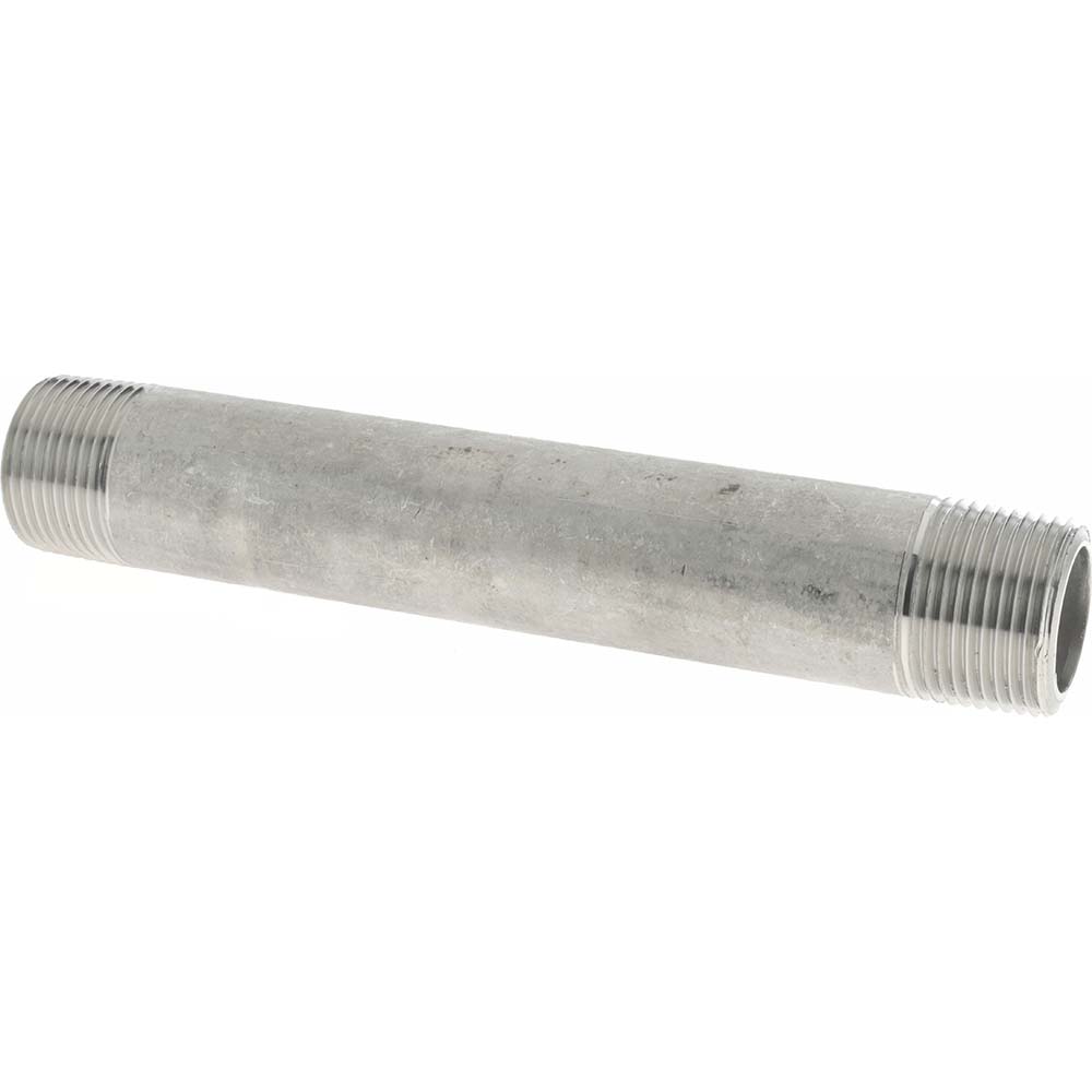 Merit Brass Stainless Steel Pipe Nipple: 3/4" Pipe, Grade 316 & 316L - 6512-600