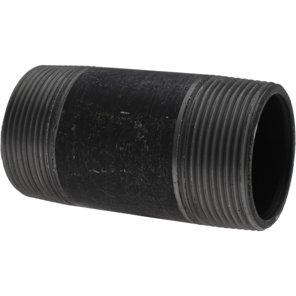 Value Collection Black Pipe Nipple: 1-1/2" Dia x 3-1/2" Long, Schedule 80 - MSCXNB08035