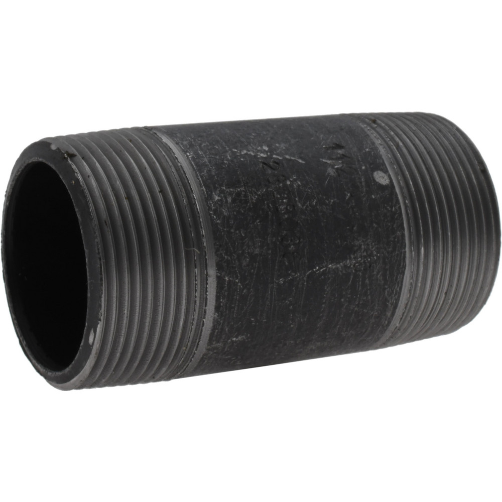 Value Collection Black Pipe Nipple: 1-1/2" Dia x 3-1/2" Long, Schedule 80 - MSCXNB08035