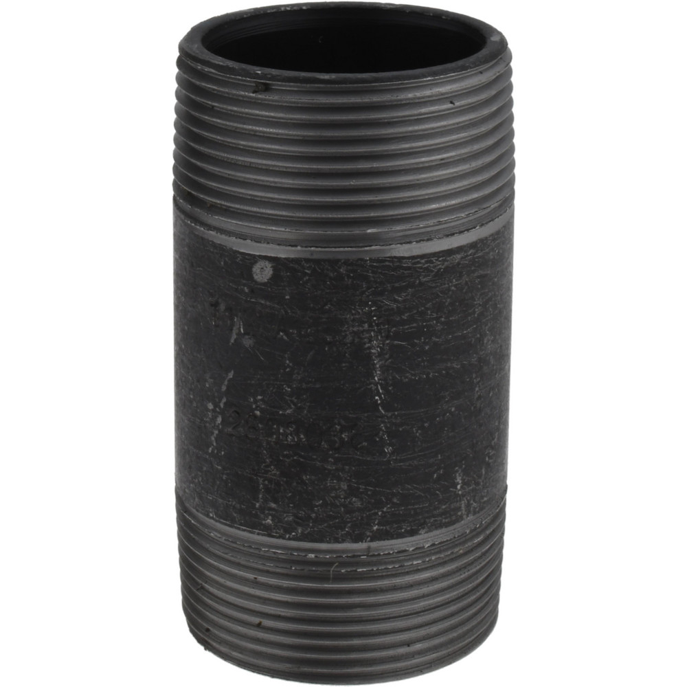Value Collection Black Pipe Nipple: 1-1/2" Dia x 3-1/2" Long, Schedule 80 - MSCXNB08035