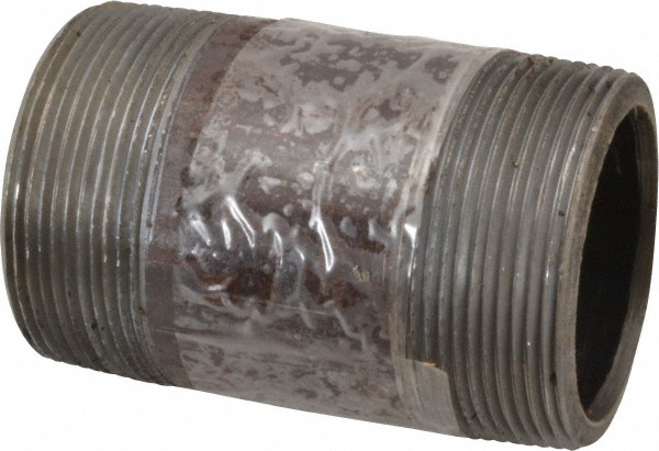 Value Collection Black Pipe Nipple: 1-1/2" Dia x 3-1/2" Long, Schedule 80 - MSCXNB08035