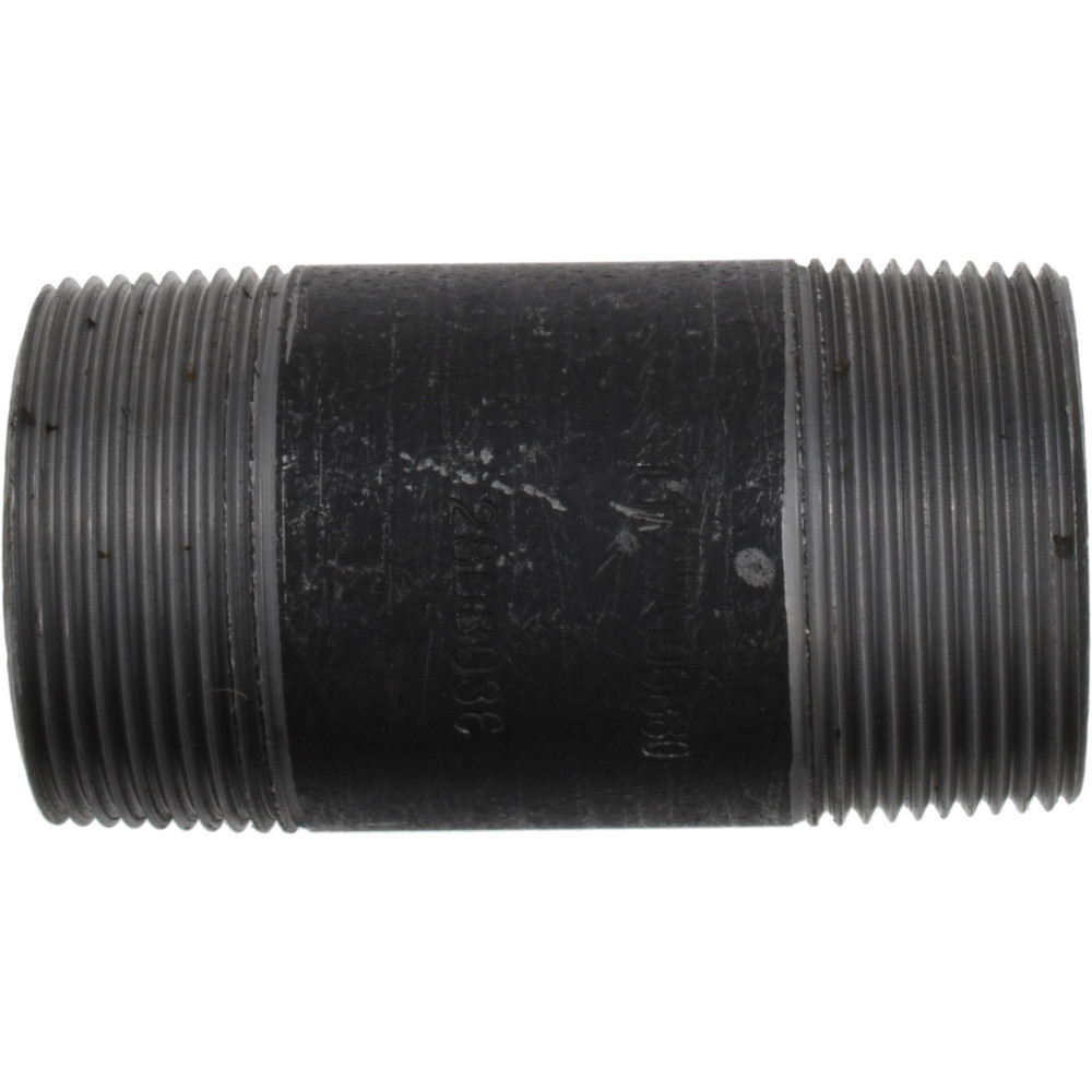 Value Collection Black Pipe Nipple: 1-1/2" Dia x 3-1/2" Long, Schedule 80 - MSCXNB08035