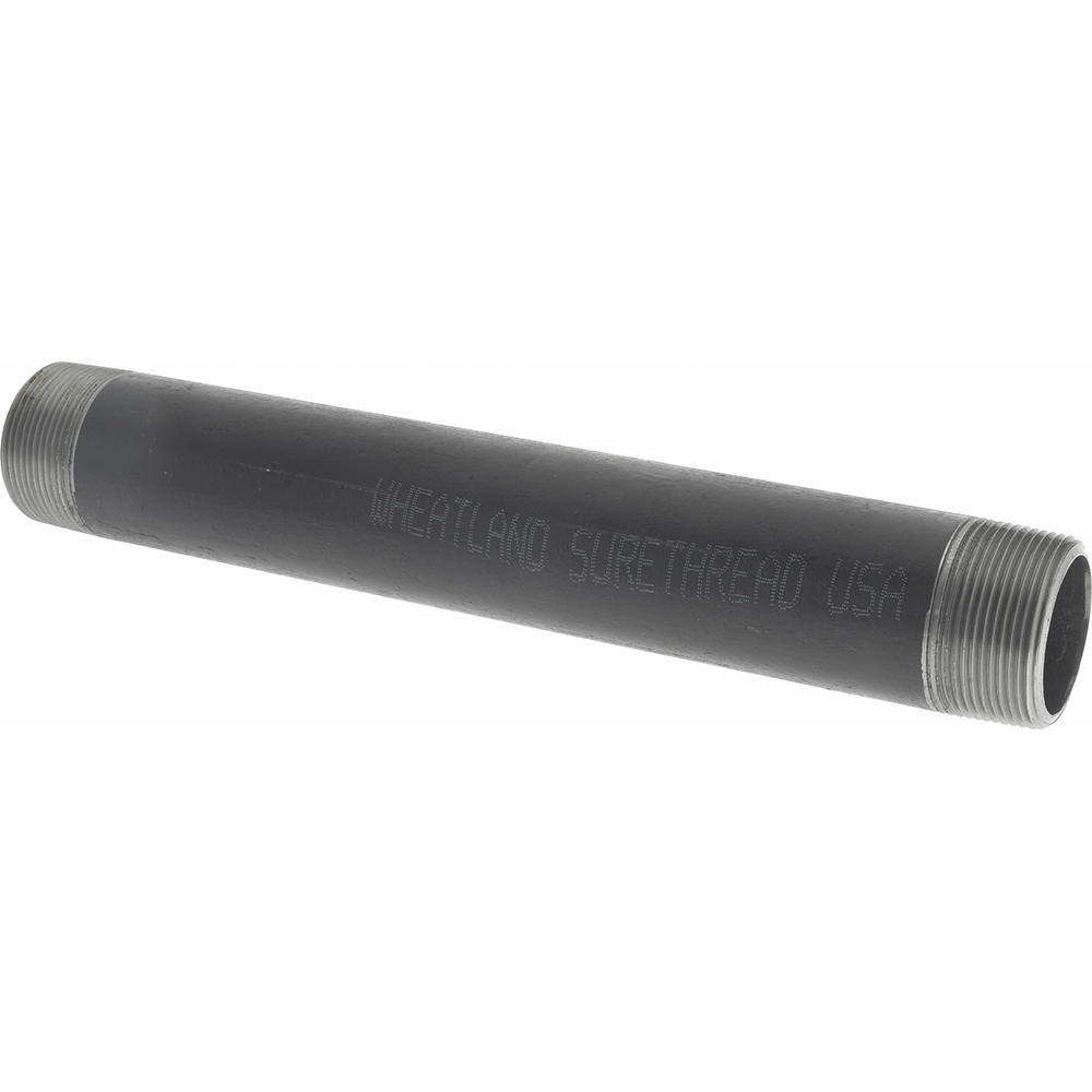Value Collection Black Pipe Nipple: 1-1/2" Dia x 3-1/2" Long, Schedule 80 - MSCXNB08035