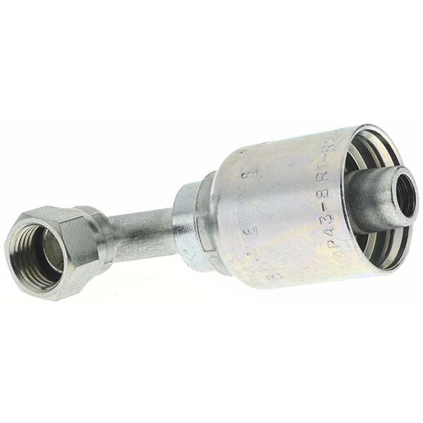 Parker Hydraulic Hose Female JIC 37 ° Swivel 90 ° Elbow: 0.75" ID, 12 mm, 3/4" - 1J743-12-12