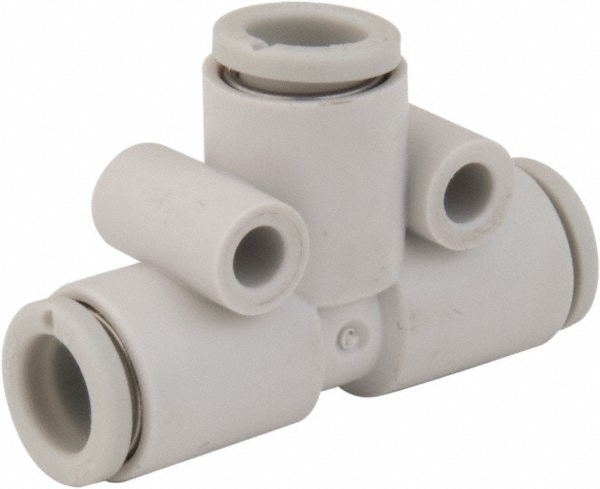 SMC PNEUMATICS Push-to-Connect Push-to-Connect Fitting: Tee, 16.00 mm OD - KQ2T16-00A