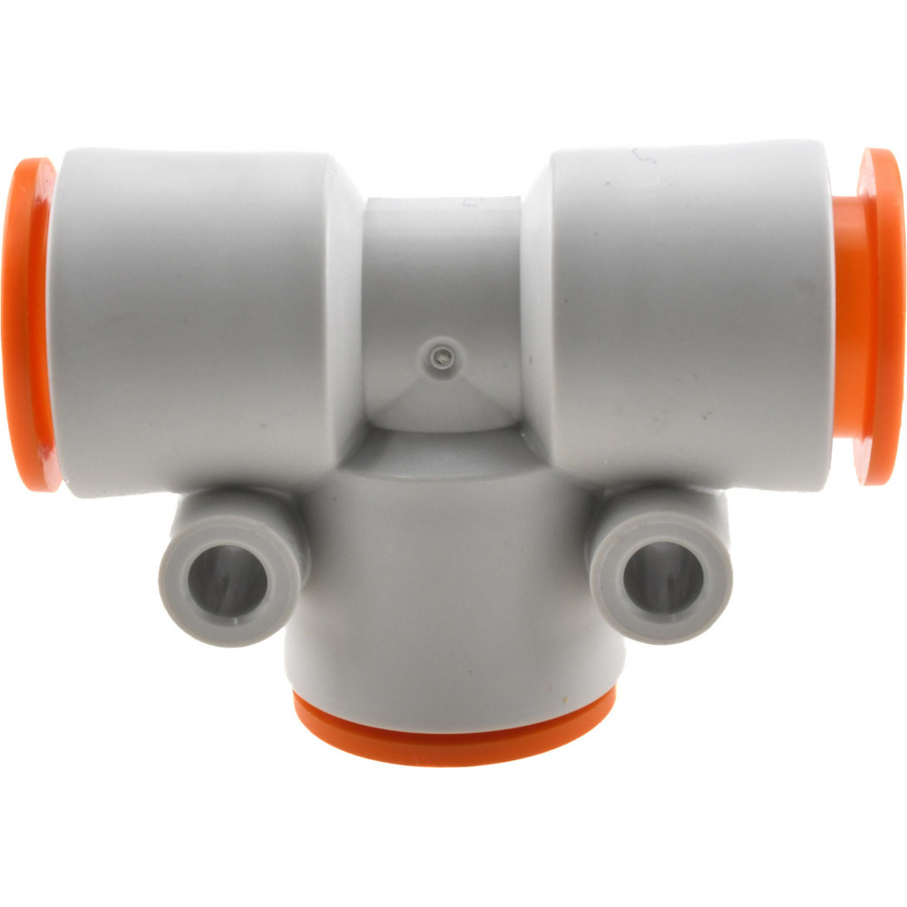 SMC PNEUMATICS Push-to-Connect Push-to-Connect Fitting: Tee, 16.00 mm OD - KQ2T16-00A