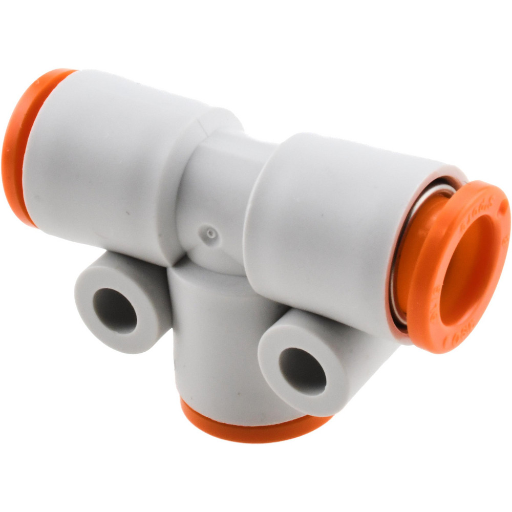 SMC PNEUMATICS Push-to-Connect Push-to-Connect Fitting: Tee, 16.00 mm OD - KQ2T16-00A