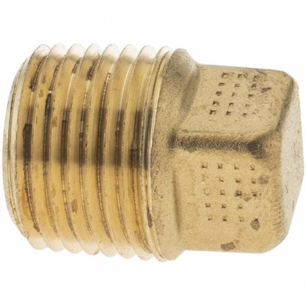 Parker Industrial Pipe Square Head Plug: 1/2" Male Thread, MNPTF - MP11083-4
